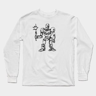 Amazing Robot with chiken roasted Long Sleeve T-Shirt